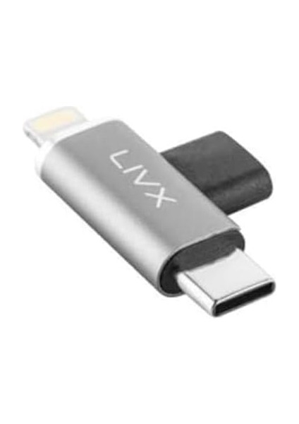 Type C To Lightning/type C Şarj ve 5gbps Veri Aktarımı iPhone Yuva Çevirici Dönüştürücü Otg Adaptör Otgbt