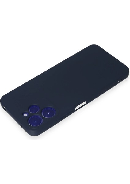 Xiaomi Redmi 12 Kılıf Nano Içi Kadife Silikon - Lacivert Ynsmr