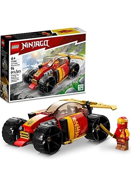 ® Kai Nin Ninja Yarış Arabası Evo 71780-6 Yaş ve Üzeri Çocuklar Için Araba ve Kai Minifigürü Içeren Yaratıcı Oyuncak Yapım Seti (94 Parça)
