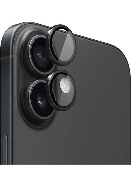 Apple iPhone 16 Tekli Kamera Lens Koruma Camı Siyah