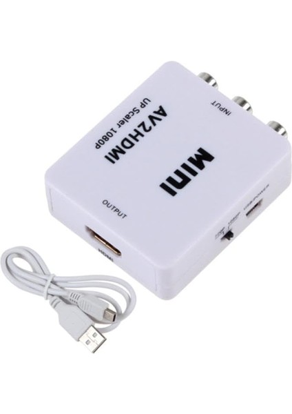 Pazar Rca Av To HDMI Çevirici Dönüştürücü Adaptör
