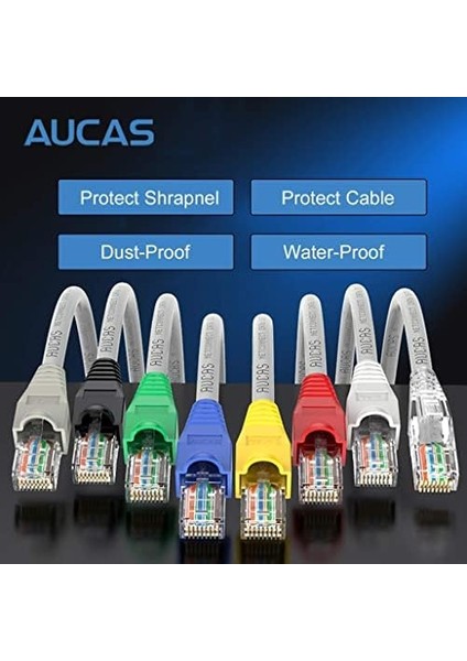 Plus PX-CAT710 Cat7 RJ45 Koruma Kılıfı Cat7 Cover Gri 10 Adet
