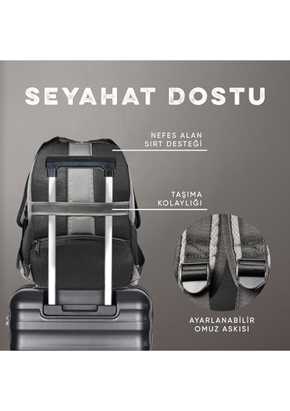 Spectra 15,6 Inç Notebook Uyumlu Laptop Sırt Çantası
