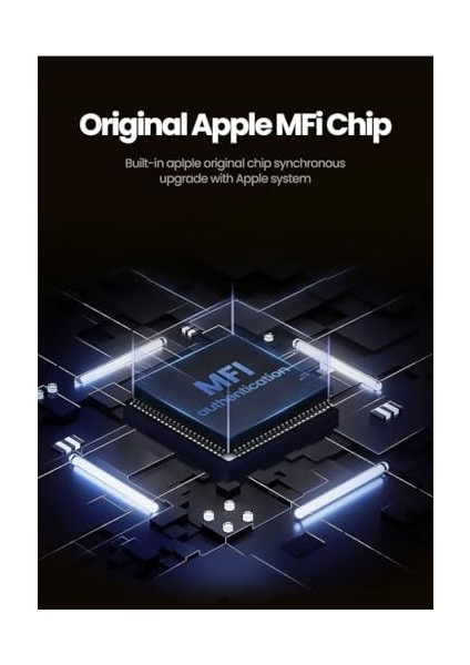 Mfi Lisansli Usb-A & Lightning Örgülü Data ve Şarj Kablosu, 2 Metre, Beyaz