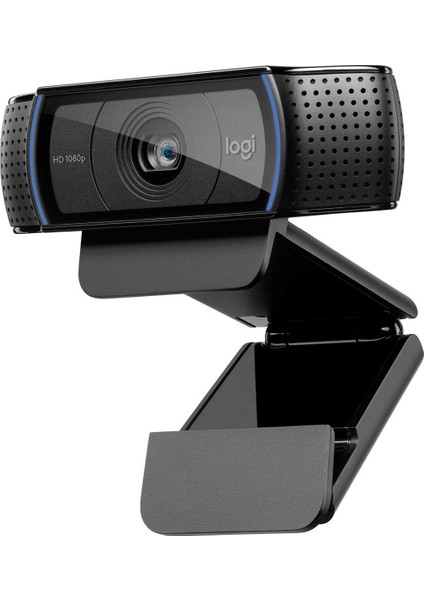 C920 Hd Pro Web Kamerası, 1080P/30 Fps Çözünürlük, Rightlight 2 ile Otomatik Işık Düzeltme, Çift Mikrofonlu Stereo Ses, Siyah