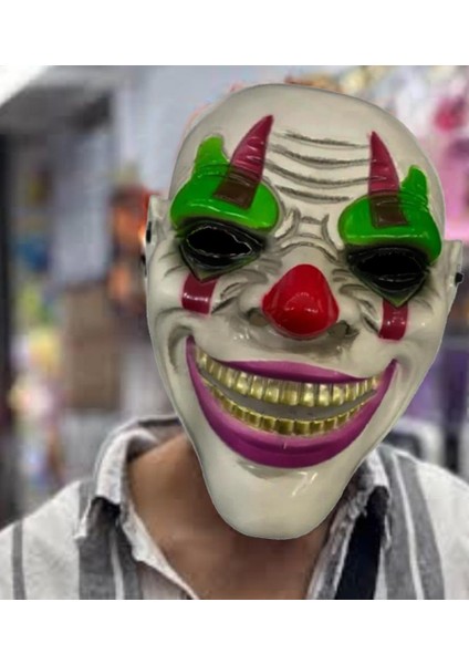 Delirten Gülüş Palyaço Temalı Joker Maskesi