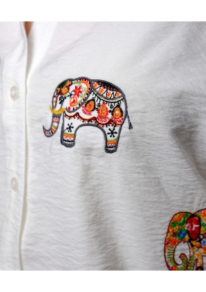 Ontay Bayan Desenli Gömlek modelleri