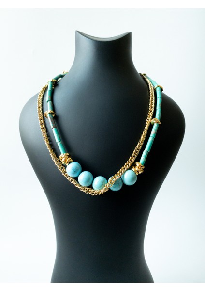 Viruna Doğal Taş Kolye