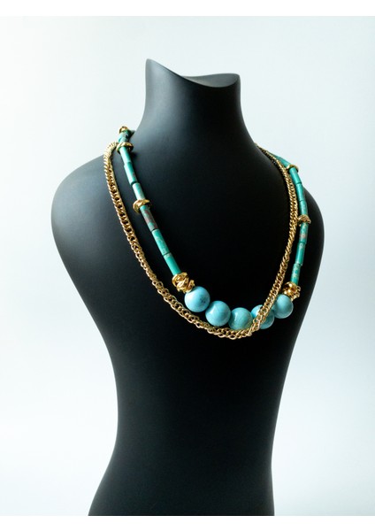 Viruna Doğal Taş Kolye modelleri