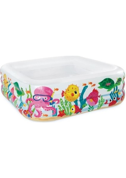 Nessiworld IH57471 Akvaryum Desenli Kare Havuz 159X159X50CM fiyatları