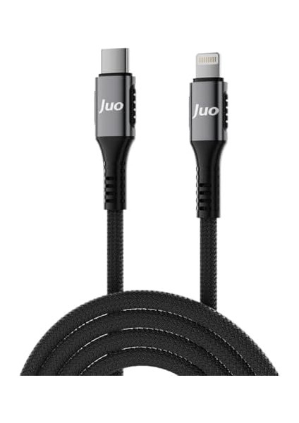 27W USB Type-C To Lightning iPhone iPad Örgülü Hızlı Şarj ve Data Kablosu 2 Metre