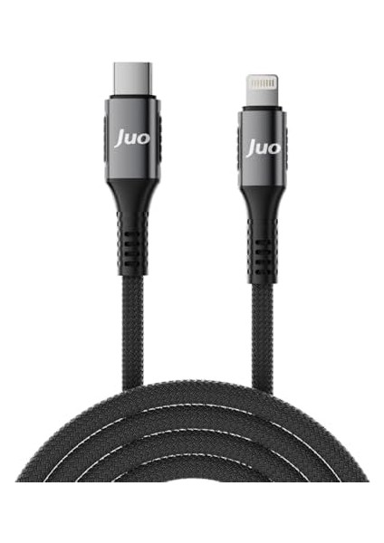 27W USB Type-C To Lightning iPhone iPad Örgülü Hızlı Şarj ve Data Kablosu 2 Metre