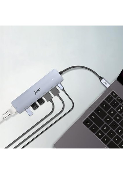Type-C 2*hdmı Dual Mst 4K 60Hz Gigabit Ethetnet Dönüştürücü 100W USB 3.2 Çoklayıcı Hub