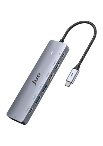 Type-C 2*hdmı Dual Mst 4K 60Hz Gigabit Ethetnet Dönüştürücü 100W USB 3.2 Çoklayıcı Hub