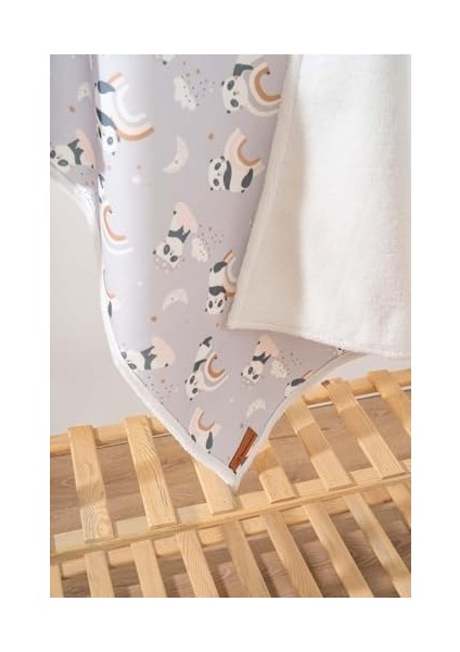 Fluffy Bebek Battaniyesi 70X100 cm Panda Desen