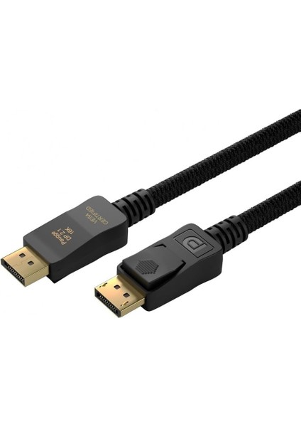 Vesa Sertifikalı Displayport 2.1 Kablo - 16K 60HZ, 8k 120Hz, 8k 60Hz, 4K 240Hz (1.5 Metre)