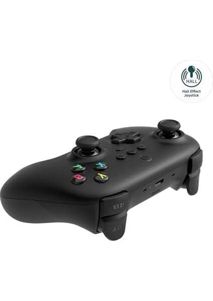 Ultimate Hall Effect 2.4g Controller ve Şarj Dock - Siyah Windows, Android Pc Ipad Uyumlu