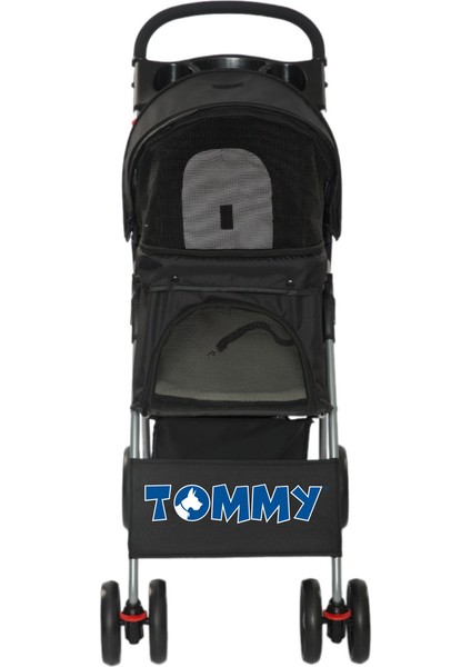 Evcil Hayvan Arabası Siyah 80.5*45.5*101 Max 15KG Ynsmr