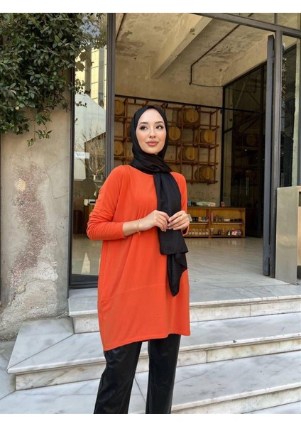 1280 Bisiklet Yaka Makas Tunik