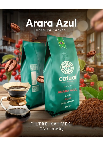 Premium Arara Azul Filtre Kahve Öğütülmüş