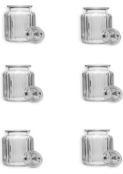 Viva Cam Kavanoz - Cam Saklama Kabı 6 Lı 2 Boy 900+1500CC. fiyatları