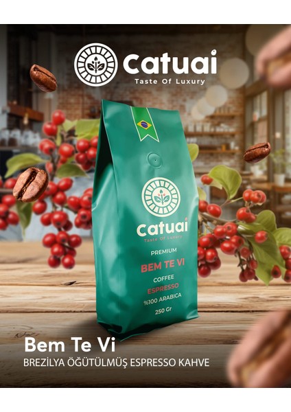 Premium Bem Te Vi Öğütülmüş Espresso Kahve 250 Gram