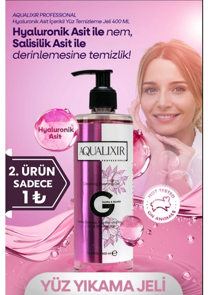 Hyaluronik Asit İçerikli Yüz Temizleme Jeli 400 ml
