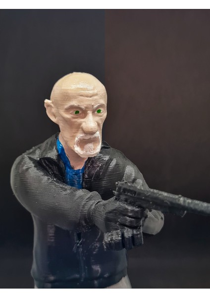 3D Mike Ehrmantraut Figür/ Breaking Bad /better Call Saul / Biblo /dekor/FANART