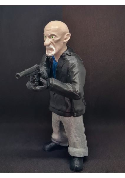 3D Mike Ehrmantraut Figür/ Breaking Bad /better Call Saul / Biblo /dekor/FANART