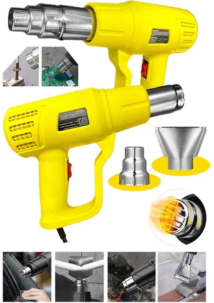 Alman Seri 4500 Watt Pro Darbeye Dayanıklı Bakır Sargılı Rezistans 2 Kademeli Sıcak Hava Tabancası modelleri