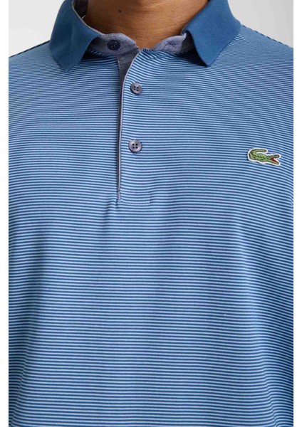 Polo Yaka Regular Fit Mavi Çizgili indirimleri
