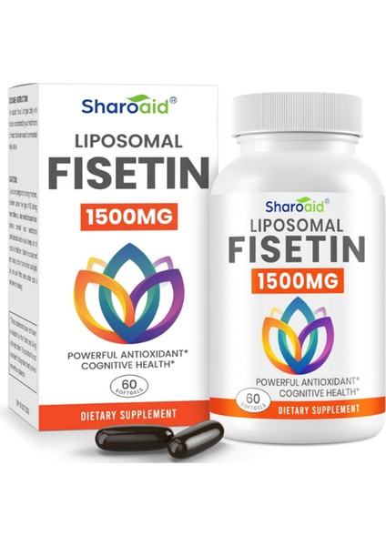 Liposomal Fisetin Delivery,98% Pure Fisetin,polyphenol Antioxidant For Healthy Aging,non-Gmo - 1500 mg 60 Softgels.abd Menşei