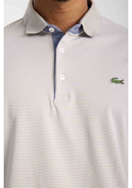 Polo Yaka Bej Regular Fit