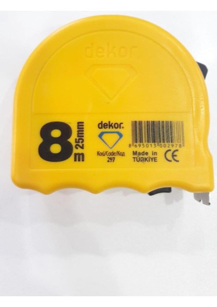 HS297 Şerit Metre 8 Metre x 25 mm