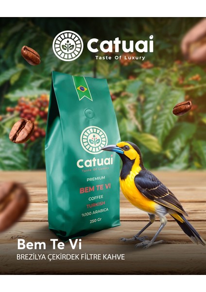 Premium Bem Te Vi Çekirdek Espresso Kahve 250 Gram