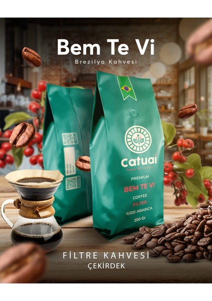 Premium Bem Te Vi Çekirdek Espresso Kahve 250 Gram