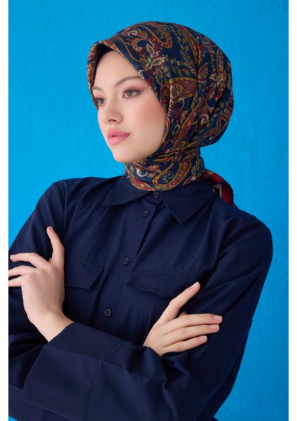 Saf Ipek Eşarp 4101D01( Twill Ipek) -02