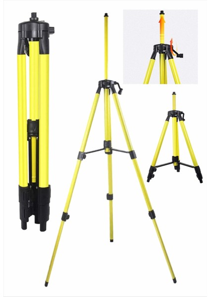 3 Kademe Ayarlanabilir Rofesyonel Lazer Hizalama Uygun Ayaklı Denetim Akipmanı Tripod