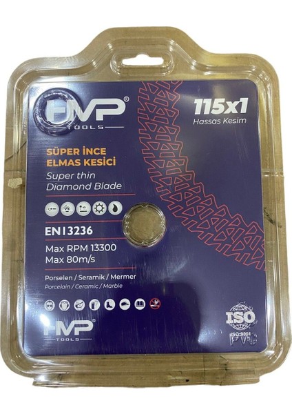 Hmp Süper Ince Elmas Granit Fayans Seramik Ultura Ince Çapaksız Kesim Profesyonel 115×1.00 M
