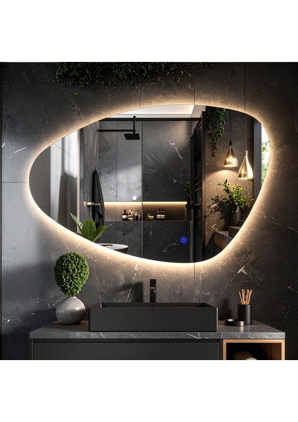 Luce Günışığı Led'li Lavabo & Banyo Aynası (Dokunmatik Sensörlü)