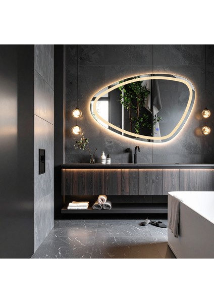 Speci Günışığı Led'li Lazer Kumlamalı Lavabo & Banyo Aynası (Dokunmatik Sensörlü) modelleri