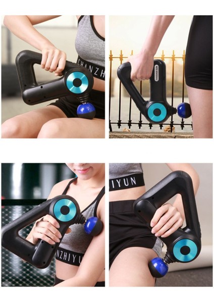 12 Masaj Başlıklı Tabanca Ergonomik Tasarım Kolay Kullanım Kablosuz Masaj Tabancası Kas Geliştirici modelleri