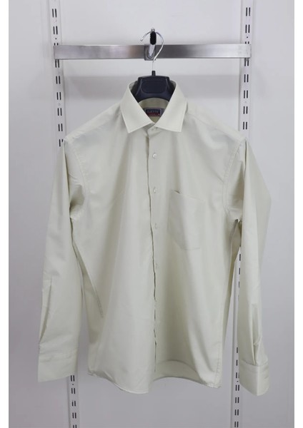 Fistan Store Erkek Düz Dacron Klasik Rahat Kalıp Tek Cepli Uzun Kollu Yazlık Gömlek fiyatları