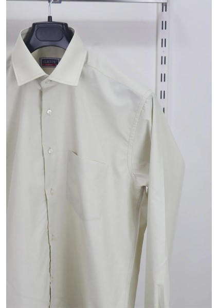 Fistan Store Erkek Düz Dacron Klasik Rahat Kalıp Tek Cepli Uzun Kollu Yazlık Gömlek modelleri