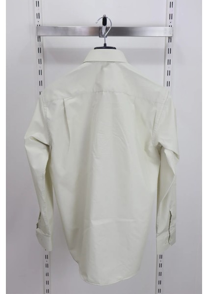 Fistan Store Erkek Düz Dacron Klasik Rahat Kalıp Tek Cepli Uzun Kollu Yazlık Gömlek fırsatları