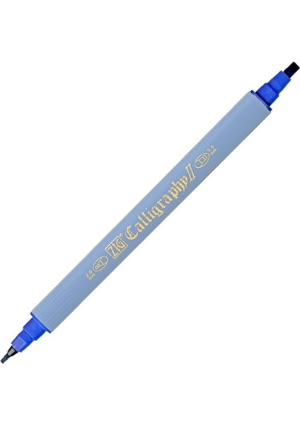 Kaligrafi Kalemi Çift Uçlu 2mm + 3.5mm TC-3100 030 Blue