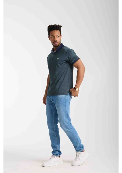 Polo Çizgili Nefti Regular Fit