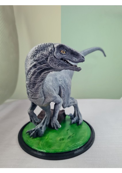3D Jurassic Park Dinazor Raptor Figür/ Jurassic World Dinasour Raptor/ Biblo