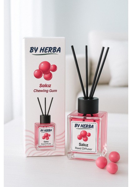 Sakız Kokulu Bambu Çubuklu Etkili Oda Kokusu 125 ml
