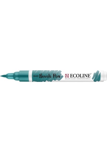 Ecoline Brush Pen Fırça Uçlu Kalem 640 Bluish Green